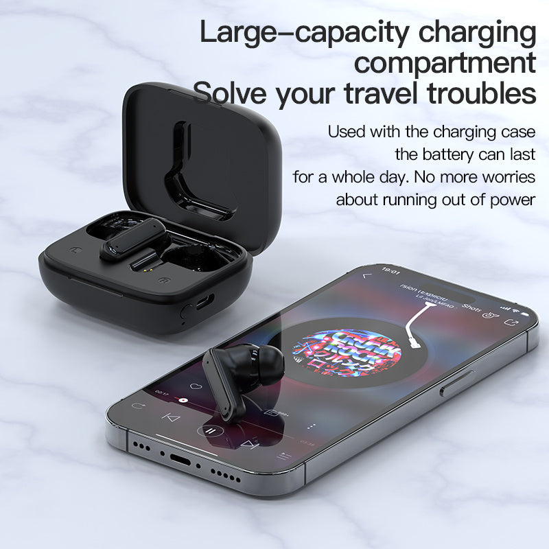 2024 hot selling smart wireless noise cancelling headphones, full-color touchscreen sports and gaming, in ear earbuds with charging case, ideal gift for all people, Anc business headphones, compatible with IOS/Android/ and other smartphones