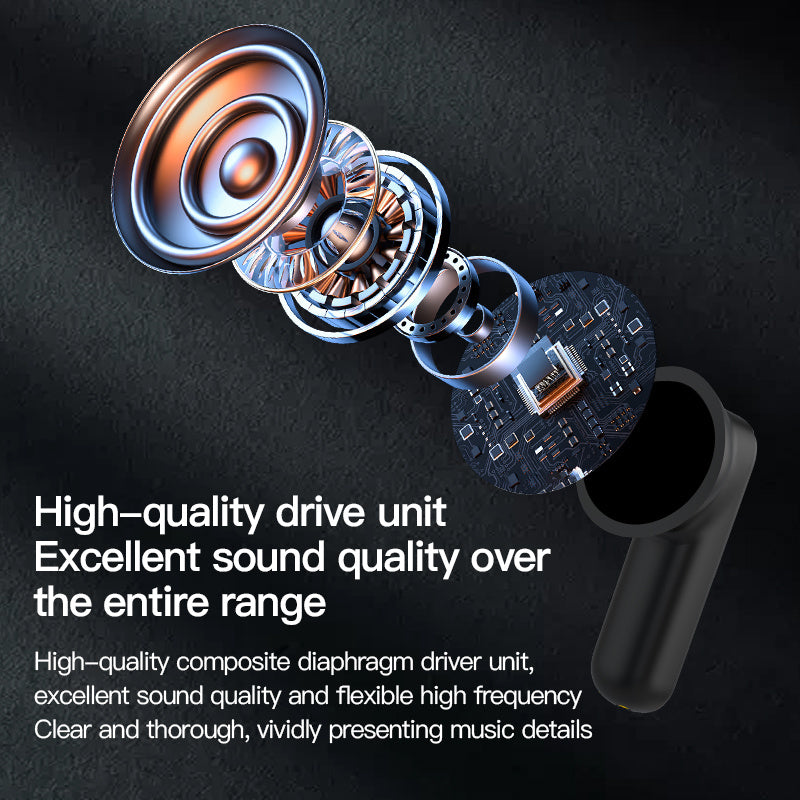 2024 hot selling smart wireless noise cancelling headphones, full-color touchscreen sports and gaming, in ear earbuds with charging case, ideal gift for all people, Anc business headphones, compatible with IOS/Android/ and other smartphones