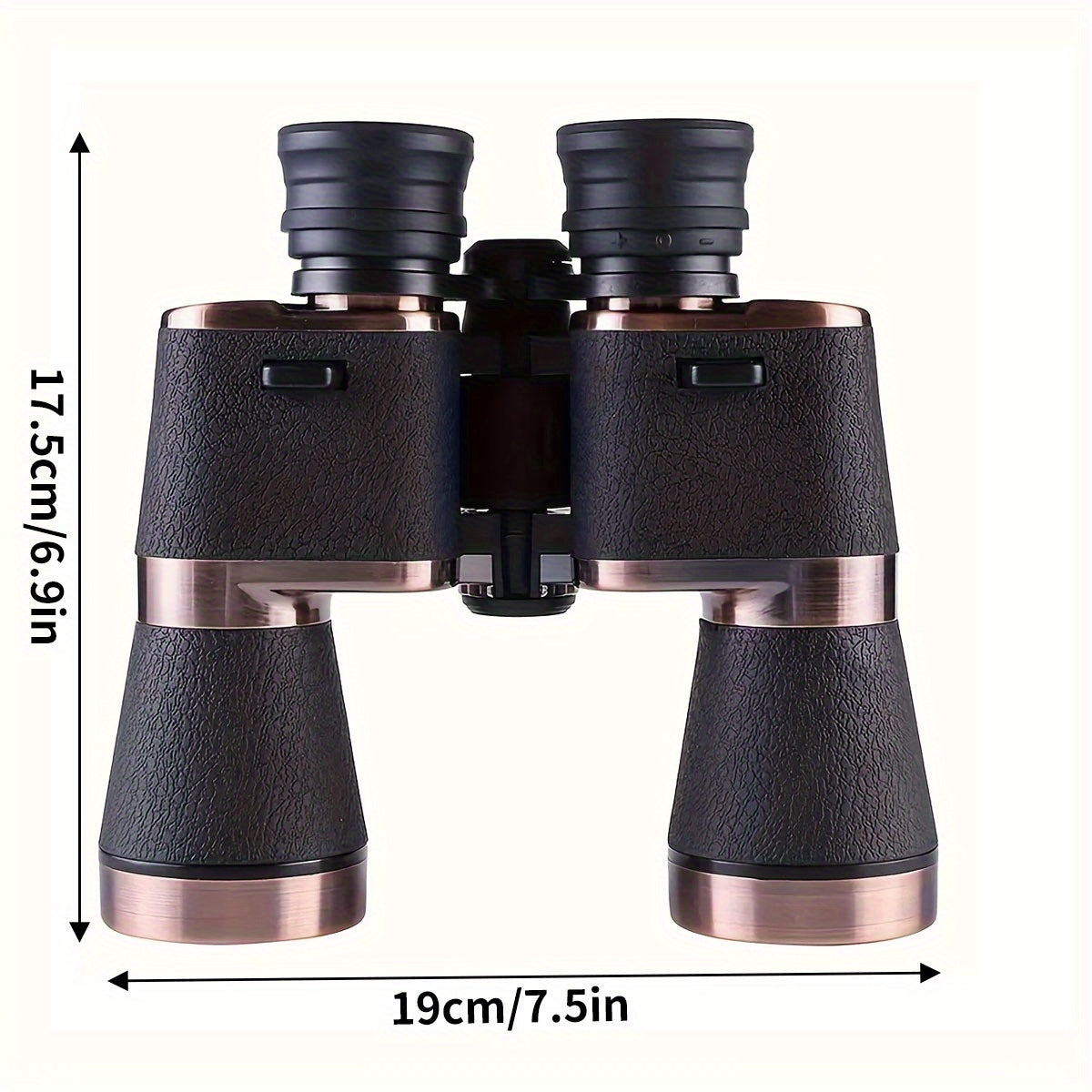 10X50 HD Afterwave Professional Binoculars - Compact Long-Range Outdoor Telescope with Prism & FMC Coating - Durable Rubber, Black, Ideal for Hiking, Camping, Bird Watching, Football Games