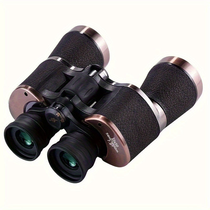 10X50 HD Afterwave Professional Binoculars - Compact Long-Range Outdoor Telescope with Prism & FMC Coating - Durable Rubber, Black, Ideal for Hiking, Camping, Bird Watching, Football Games