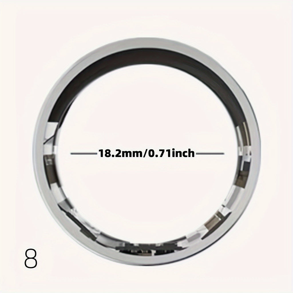 New Smart Ring with Charging Compartment, Fitness, Steps, Distance, Calories, Sleep, Exercise, Compatible with Iphone And Android, USB Charging, Ideal Valentine'S Day/Christmas/New Year Gift