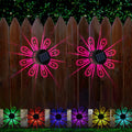 Outdoor Solar Wall Lights, Dusk to Dawn Fence And Porch Decorative Projection Lighting, Suitable for Path Walls, Stairs, Yard Terrace, Fence, Garden Decorative Lighting Solar Security Lights, Halloween, Christmas Wall Decor Gift