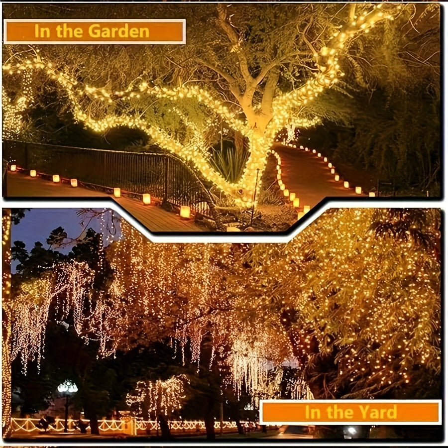 1000 LED 328Ft String Lights - Warm White Twinkle Fairy Lights with 8 Modes, Gypsophila Light String Perfect for Garden, Patio, And Party Lighting Decorations