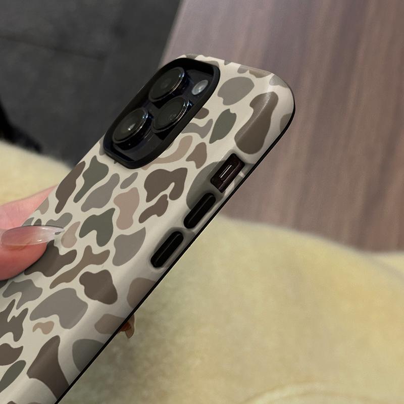 Phone Case: Camo Pattern Phone, Shockproof Rugged Cover Dual Layer Soft Hard PC Bumper Hard Design 11 12 13 14 15 16 17 Pro Plus Air 7 8 XSMAX, Reinforced Edges, Phone Bumper Case, Heavyduty Case, Adventure Seekers, Techsavvy Users