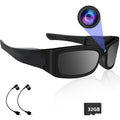 Smart Glasses Camera, High-definition 1080P Video Glasses, Built-in 32GB Storage Card, Music And Call, Sports Camera, Wearable Action Camera, Rechargeable Battery, 2-hour Battery Life, Suitable for Travel And Vlog Recording, Valentine's Day Gift