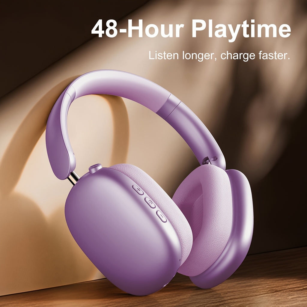 5.4 Wireless Earphones, Noise Reduction and High Sound Quality, Large Battery Life, Comfortable Rotatable Headset, Suitable for Sports, Gaming, and Walking, Suitable for iOS/Android/Computer Wireless Earphones, Long Battery Life, Noise Reduction