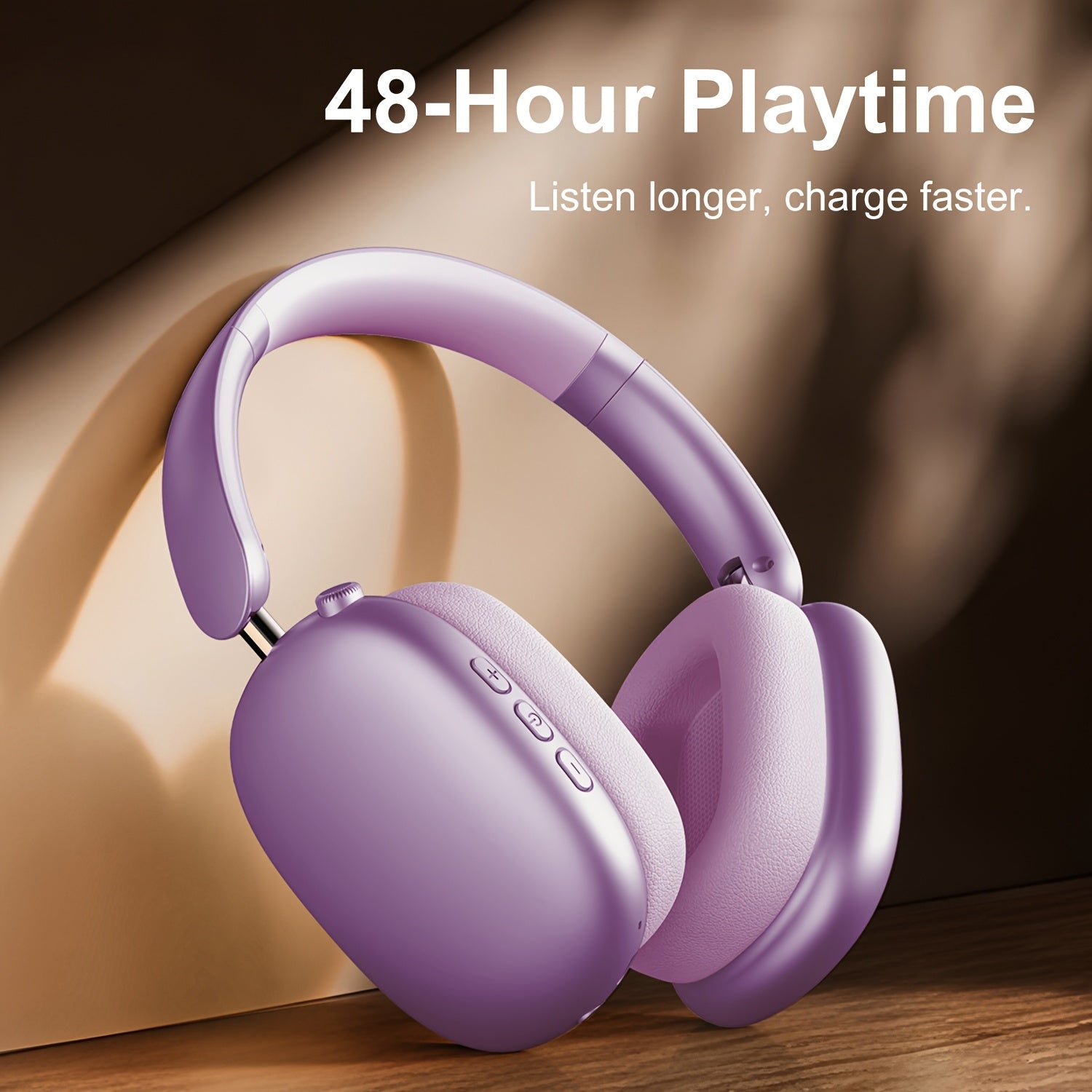 5.4 Wireless Earphones, Noise Reduction and High Sound Quality, Large Battery Life, Comfortable Rotatable Headset, Suitable for Sports, Gaming, and Walking, Suitable for iOS/Android/Computer Wireless Earphones, Long Battery Life, Noise Reduction