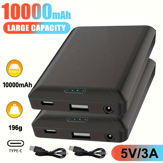 10000Mah Power Bank DC5V 3A Portable Charger External Battery Pack for Heating Vest Jacket Scarf Gloves Electric Heating Equipment