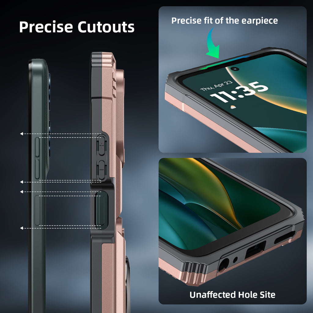 Phone Case Cover with Magnetic Support Metal Kickstand for Moto G 5G 2025/Moto G 5G 2026/Moto G Play 2026 6.7inch