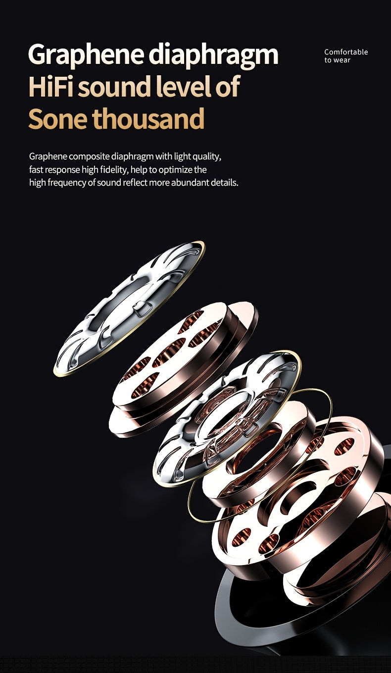 2026 New Wireless Earbuds: Bluetooth 5.4, 800mAh High-Capacity Battery for Long Battery Life, Stylish Mirror Design, Compatible with Smartphones, Suitable for Sports, Running, Fitness, Modern Headphones, Noise Isolation, Stylish Earbuds