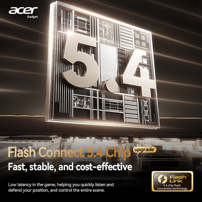 [Acer Genuine Product] True Wireless Stereo Earphones, Deep Bass Stereo Calling Noise Reduction, Extra-long Standby, Sports Running In-Ear, Low Latency Gaming Mode, Hi-Fi Sound, Lightweight Touchscreen Design, Comfortable Even After Prolonged
