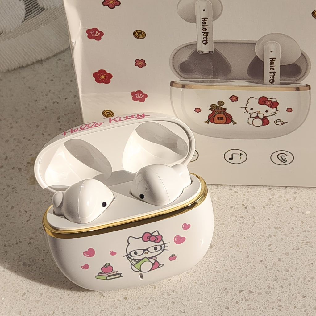 Sanrio Hellokitty for kuromi for cinnamoroll Wireless Wireless Earphones 3 Different Styles Available Cute Design Power Display Gaming Earplugs Unique Style Easy To Carry Smart Call Daily Exercise Go Out To Study Holiday Gifts Or Attractive Birthday Gifts