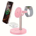 3in 1 Wireless Charging Station, Fast Charger for iPhone 17 16 15 14 13 12 Pro Pro Max for iWatch 3-11 SE Ultra, for AirPods 4 3 2 Pro Wireless Charger