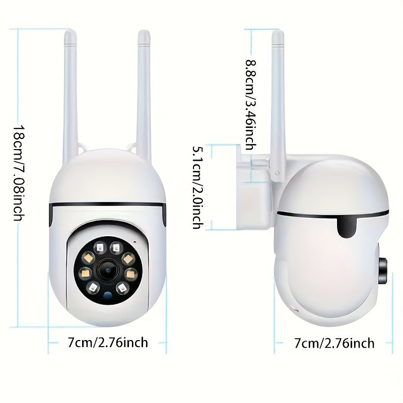 4PCS 1080P/5G WiFi Camera/color Night Vision/two-way Audio/360-degree Pan/tilt/zoom, IP54 Protection Rating/AI Motion Tracking And Detection/home Security Monitoring/spotlight, And Alarm/cloud Storage And SD Card Storage.