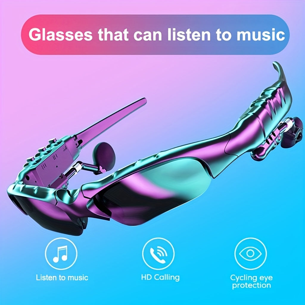 Trendy Eyewear Featuring Wireless Earbuds - Chic, Immersive, Perfect for Music And Phone Calls, Stereo Sound, Glare-Resistant, Ideal for Driving, Sports, Outdoor Activities, And As Gifts for Couples