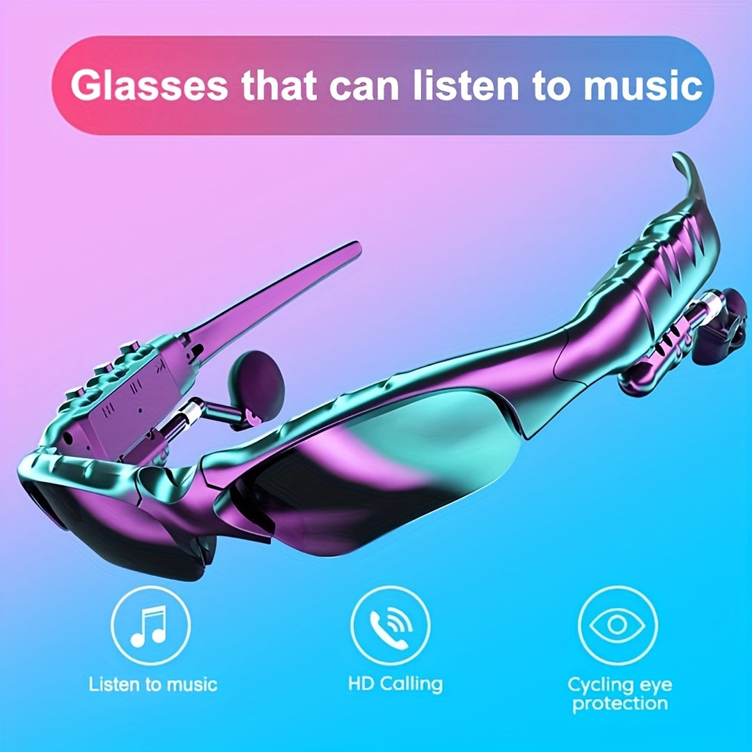 Trendy Eyewear Featuring Wireless Earbuds - Chic, Immersive, Perfect for Music And Phone Calls, Stereo Sound, Glare-Resistant, Ideal for Driving, Sports, Outdoor Activities, And As Gifts for Couples