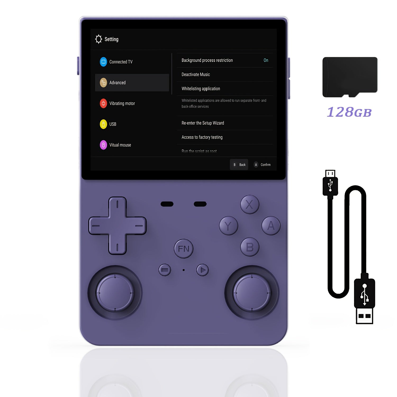 L35 Handheld Game Console - New Linux Open Source Gaming System - Supports Multiple Setups, Classic Emulators, 3.5 Inch IPS HD Display, Ultra-Long Battery Life, Perfect Holiday Gift (64G/128G)