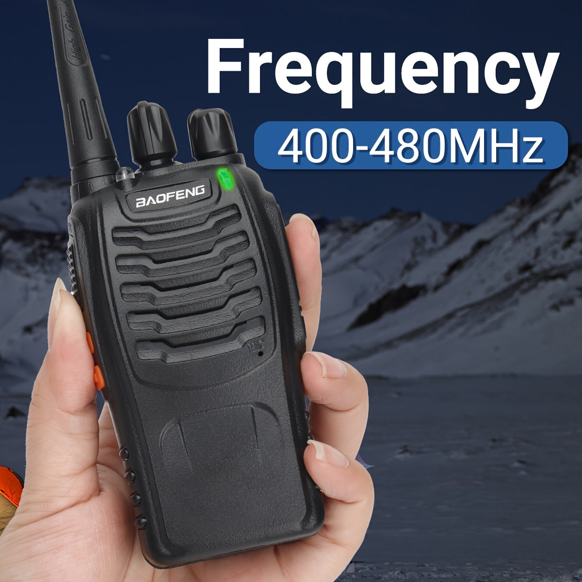 [Walkie Talkies for Camping] Baofeng Long Range Walkie Talkies for Adults With Earpieces, 16 Channel Rechargeable Handheld Two Way Radio Walky Talky With Flashlight VOX for Adventure Family Camping Hiking Skiing Cruise (1/2/4/6/8/10 Pack)