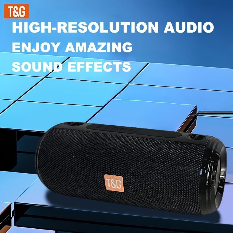 TG537 Portable Wireless Loudspeaker - TWS System, Hands-Free Calling, TF Card & USB Playback - Compatible with Smartphones, Tablets, TV, Perfect for Camping, Travel, Mobile Phone Additions
