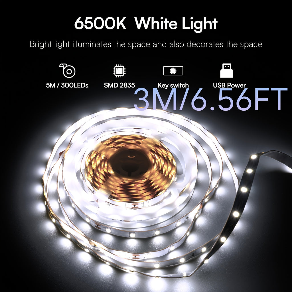 6.56FT 25FT 50FT 52FT 102FT 100FT 130FT 200FT 260FT Led Strip Lights, Led Strip Lights Music Sync Corlor Changing, Led Light Strip With Remote & App Control Rgb Strip, Led Lights For Room Dorm Home Classroom Ceiling Decor, Home Decor, Halloween