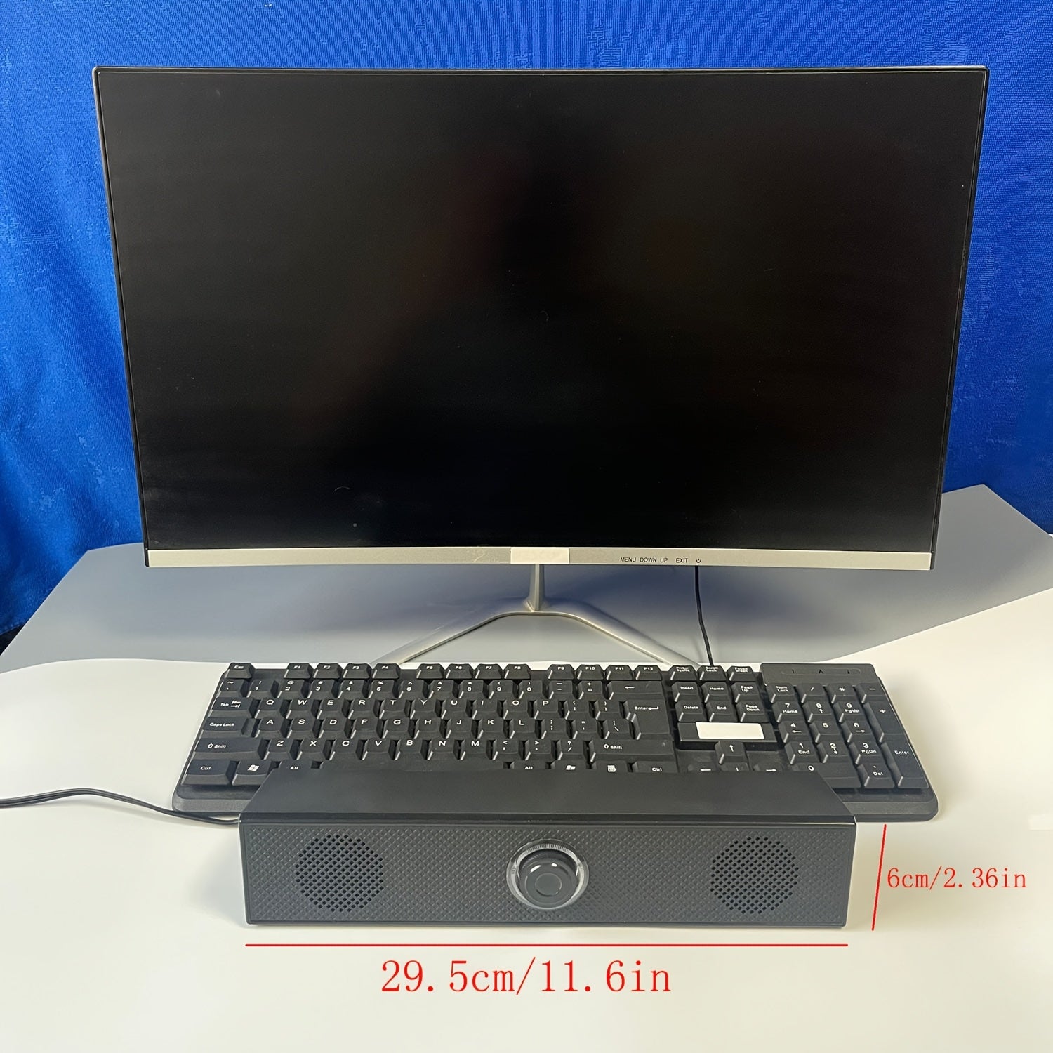 4D Audio Effect Anti-magnetic Interference, USB-powered Wired Desktop Speaker with 3.5mm Plug And Independent Volume Control, Stereo Audio Output, Suitable for Computers And Laptops.