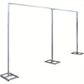 20Ft X 10Ft Backdrop Stand Pipe Kit Heavy Duty Wedding Backdrop Stand Drape Kit Curtain Frame with Weighted Stainless Bases for Backdrop Frame Wedding Backdrop Ceremony Backdrop