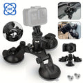 Action Camera Suction Cup Mount, Universal Car Camera Holder, 3 Suction Bases, Durable And Secure, for Gopro Hero 10 9 8 7
