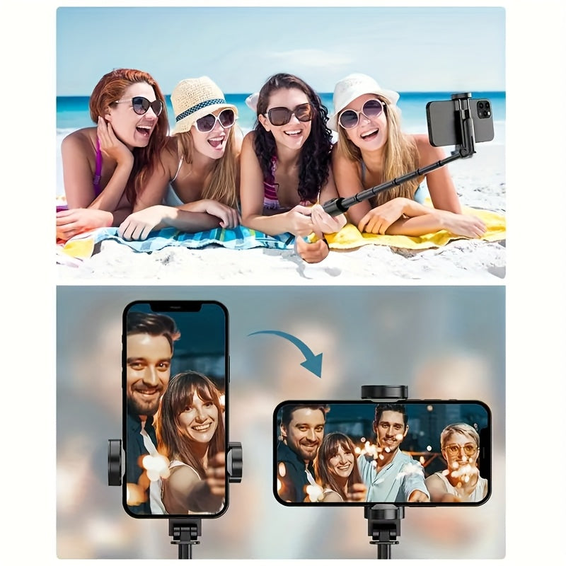 [Professional Selfie Stick] Professional 68 Inch Retractable Selfie Stick with Wireless Remote, 360° Rotation, Stable Anti-shake Design. Ideal for Travel Vlogs & Outdoor Live Streaming. Compatible with iPhone/Android Smartphones