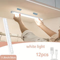 12/9/6pcs LED Motion Sensor Smart Cabinet Lights, USB Rechargeable, 3 Adjustable Modes, Wireless Night Light for Bedroom, Staircase, Kitchen, Intelligent Offices Piano Room & Dance Studio, Bedside Reading Lights, Lights for Cabinets