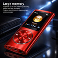 Portable MP3 Player, Stylish Slim 1.8 Inch LCD Music Audio Player with Earphone And Charging Cable, Aluminum Alloy Body, 200mAh Rechargeable Lithium Battery, Supports MP3 WMA FLAC APE, TF Micro SD Card Playback Up to 64GB Card Not Included