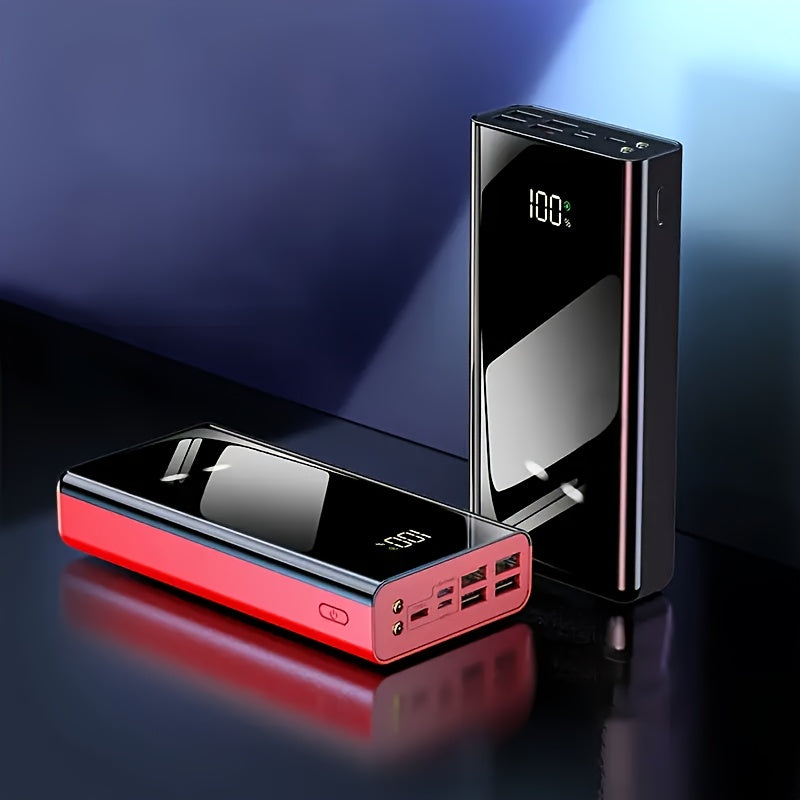 30000mAh/50000mAh/100000mAh Power Bank, 22.5W Fast Charging, Large Capacity Power Bank, Fast USB Charger with LED Display, Flashlight And Emergency Power Reserve - Outdoor Camping Light for iPhone, Android And Digital Devices, Holiday Gift