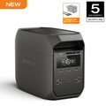 EcoFlow 30W Rapid GaN-C Charger with DELTA 3 Classical Dark 1000 Portable Power Station, 1024Wh LiFePO4 Battery, 60mins Fast Charging, Solar Power Bank for Home Backup Power, Camping & RV panel solar para casa 110v y 220v convertidor de 12v a 110v estació