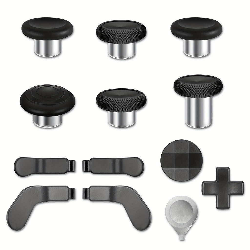 Accessories Set for Xbox Elite Controller Series 2, 13-in-1 Replacement Paddles Thumbsticks Joystick Analog Sticks Parts Repair Kit Component Set with 2 D-Pads, 1 Tool