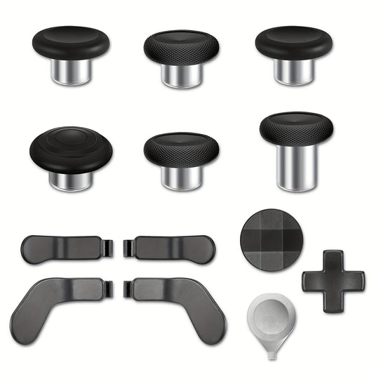 Accessories Set for Xbox Elite Controller Series 2, 13-in-1 Replacement Paddles Thumbsticks Joystick Analog Sticks Parts Repair Kit Component Set with 2 D-Pads, 1 Tool