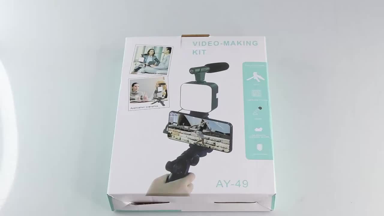 Podcast And Video Blogging Kit - Record Your Own Podcasts And Video Blogs Like Your Favorite Influencers! Folding Tripod, LED Lights And Microphone