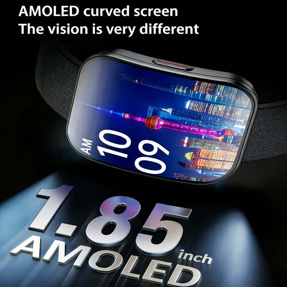 Smart Watches for Women, 1.85" Full Touch Curved Screen Smart Bracelet with Answer/Make Call, Message Reminder, Multiple Sports Modes, Camera Control/Music, Compatible with Android And Iphone, Fitness Watch for Men/Women - Friend Gift, Birthday Gift
