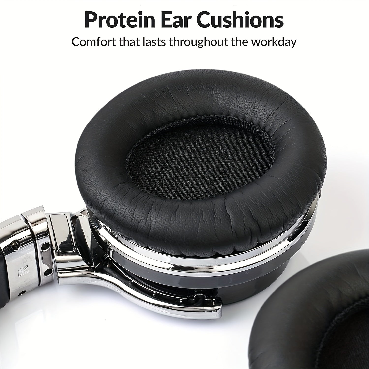 MIGHTY ROCK Active Noise Cancelling Headphones, Wireless Headphones, 30H Playtime, with Microphone, Deep Bass, 30 Hours Playtime