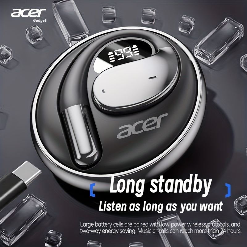 [Acer Preferred] TWS Wireless Headphones: Noise-Cancelling for Calls, Sports, And Running, In-Ear Design, Lightweight, Touch Control, Long Battery Life, Valentine'S Gift Recommendation, Compatible with Mobile Phones, Tablets