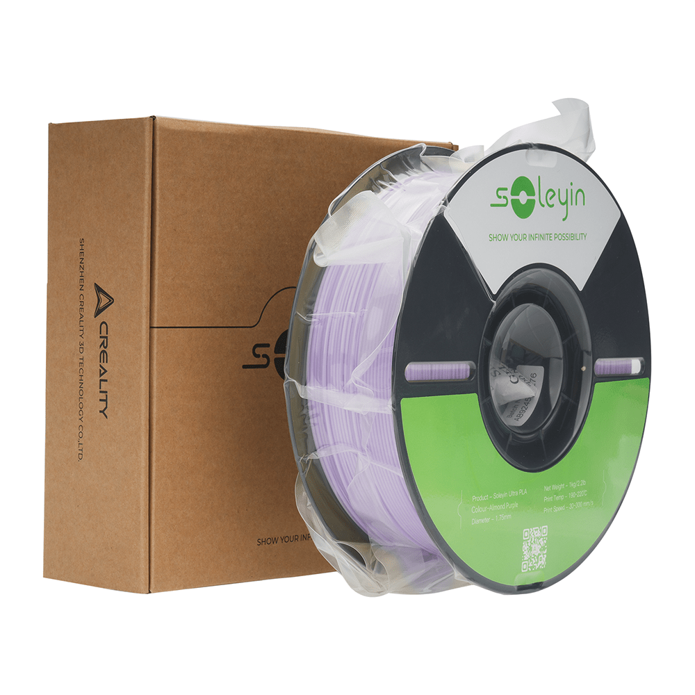 Creality SOLEYIN Ultra PLA Filament 1.75mm PLA 3D Printer Filament High Speed 30-600mm/s Dimensional Accuracy +/- 0.02mm, 1kg Spool (2.2lbs), Fit Most FDM 3D Printer