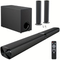 [Sound Bars For TV] Mighty Rock Sound Bars For TV, Smart TV SoundBar Wireless Speaker, Wired & Wireless Sound Bar, Separable Soundbars With ARC/Optical/AUX Connection, 32 Inch, With Infrared Remote Control