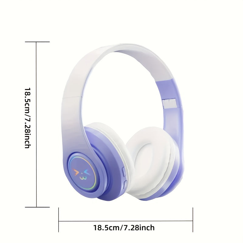 Universal Wireless Bluetooth Headphones with Over-ear Noise Cancellation, Bluetooth 5.3, Easy Pairing, Long Battery Life, Built-in Microphone for Calls, Foldable And Portable, Comfortable And Rechargeable. Ideal for Studying, Gaming, And Sports.
