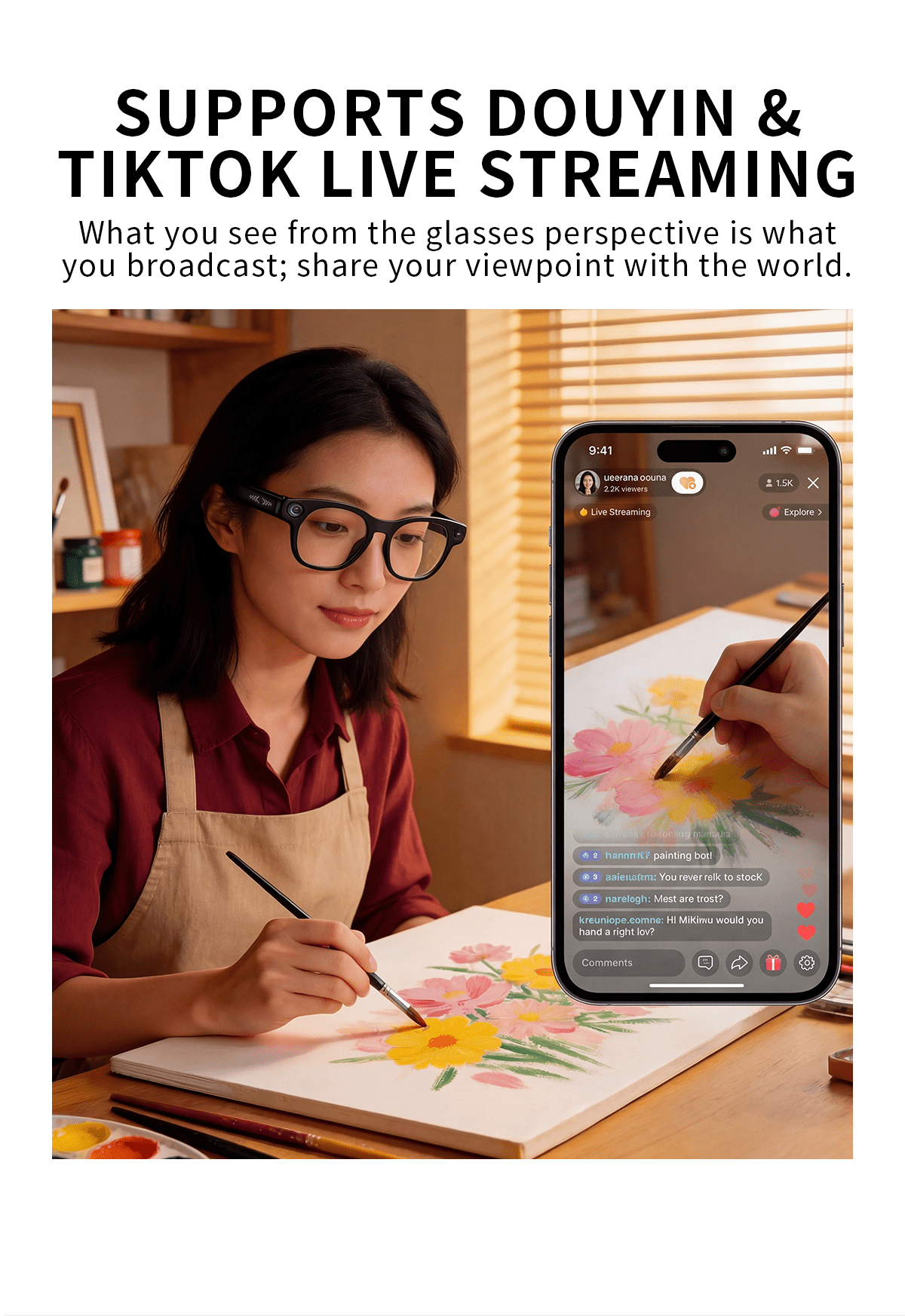 2026 AI Smart Glasses Camera 8MP HD Video Recording Glasses with Audio, Real-Time Translation, Bluetooth Call & Music, AI Object Recognition, Touch Control, Wearable Camera Glasses for Men Women Travel Outdoor