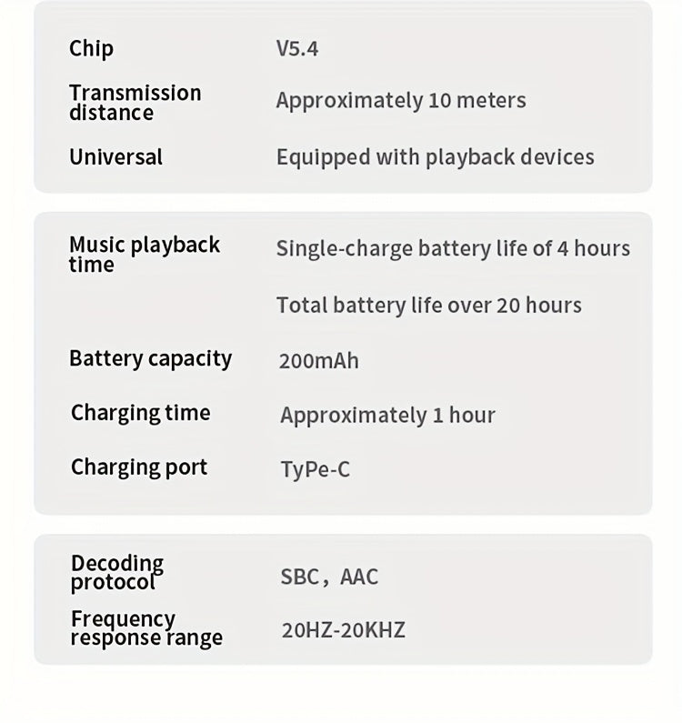 Acer In-Ear Headphones - Wireless TWS, Stereo Sound Effect, Super Long Standby, Chip V5. 4, Rapid Shipping, Multi-Device Compatible with Phone, Pad, Laptop, Ideal for Study, Business, Gym, Running, Perfect Christmas, Gift Present, Wireless Headphones, Bus