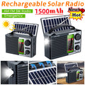 2026 New 5-in-1 Emergency Radio with Dual Speaker System, MP3/USB/TF Card Player, FM/AM/VHF/SW Bands,, 180° Foldable Solar Panel & Flashlight - Portable for camping,, Power Outages (/)