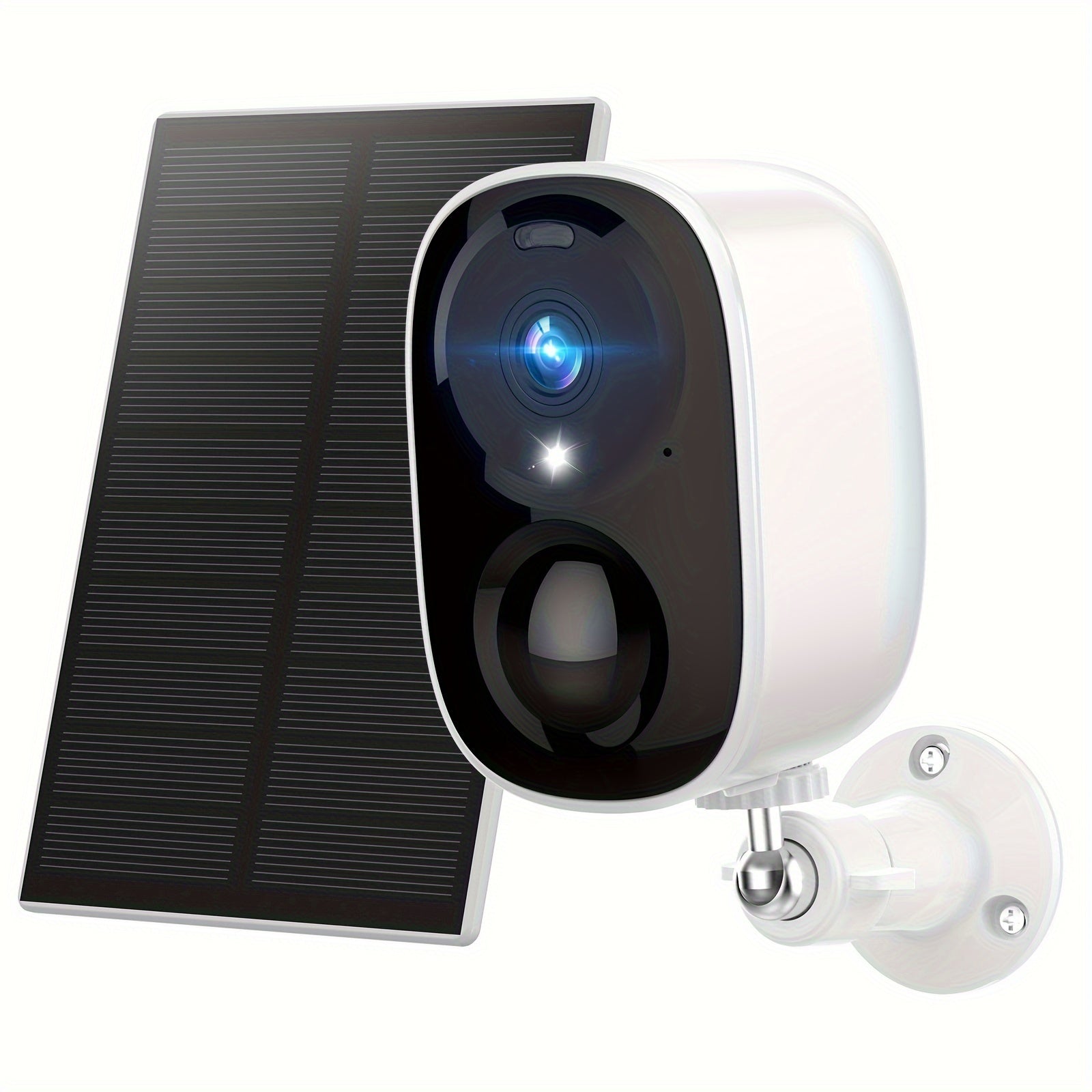 Solar Powered Outdoor Wireless Security Camera, 2K 3MP HD Video Resolution, Battery Powered CCTV Camera for Home Security,2.4GHz/5GHz Cloud/SD, No Monthly Fee, AI Motion Detection, Spotlight, Color Night Vision, 2-Way Audio