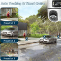 IP66 Dual Lens Wireless IP Camera, PTZ Outdoor Security Cam with 2.4G WiFi, Dual Screen, Auto Tracking, Night Vision, Two-way Audio, Motion Detection for Home Street Safety And Monitor