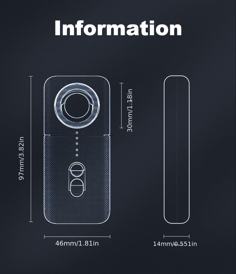 T3 Smart Detector, Universal Anti-spy Device with Night Vision, LED Display, GPS Tracking, Anti-aiming, Camera Detection, USB Rechargeable Lithium Polymer Battery, Suitable for Wireless Cameras And Hidden GSM Devices