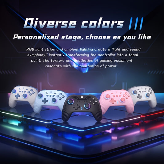 2.4G Wireless PC Controller with RGB Lighting/Hall Effect Joystick/Hall Effect Trigger Buttons/Vibration Function, Compatible with Windows PCs, Android Devices, Switch, And Steam Platforms (not Compatible with Xbox Controllers)
