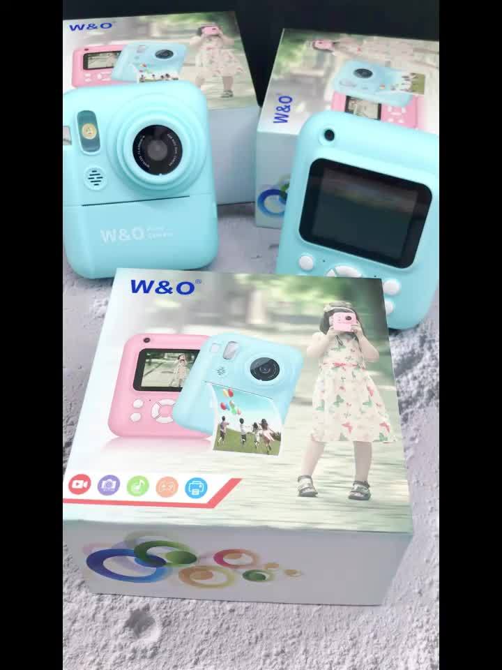Camera Paper/New Instant Print Digital Camera, 1080P 2.4 Inch Screen Super Cute Instant Camera with 3 Rolls Print Paper And 32GB Card, Digital Camera Kids Gift for Kids 3-12 Years, Perfect Holiday Gift for Girls/Boys, Birthday Gift