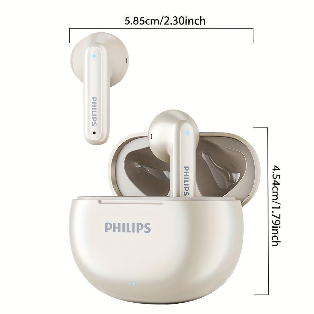 Philips SportPro True Wireless Earbuds with Charging Case - 20H Playtime, Wireless 5.4, Noise Cancelling Mic, Semi-Open Design, Type-C Charging, Ideal for Travel, Home, Office & Active Lifestyles